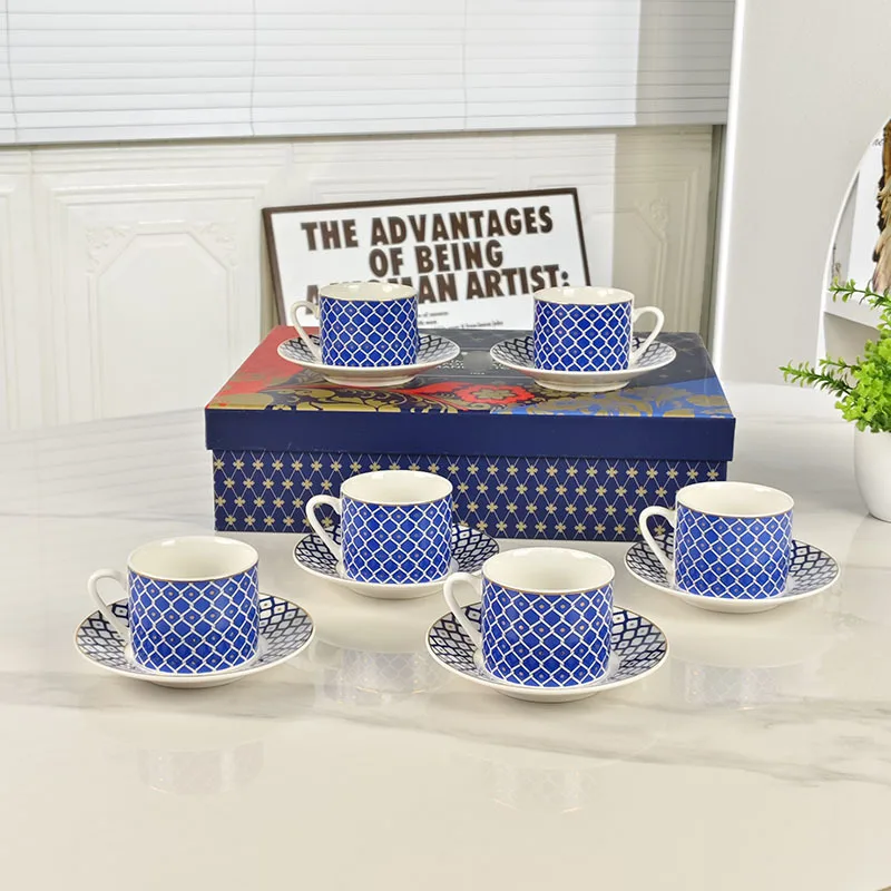 Espresso Cup Saucer - Set Cangkir dan Piring Espresso 12-Potong