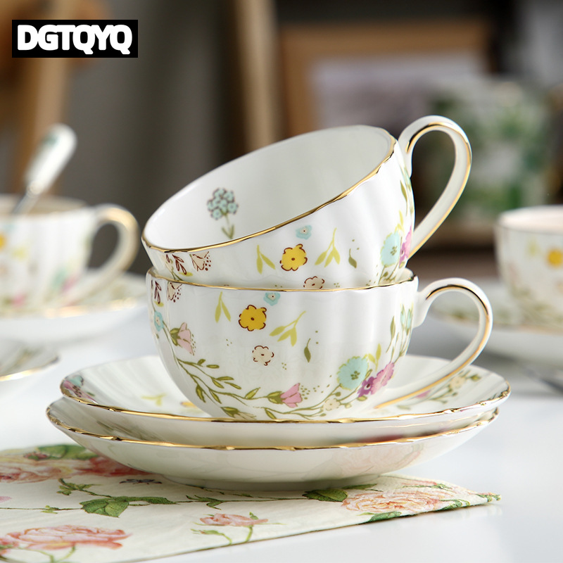 Espresso Cup Saucer - 2Pcs Set Cangkir Kopi Keramik Vintage