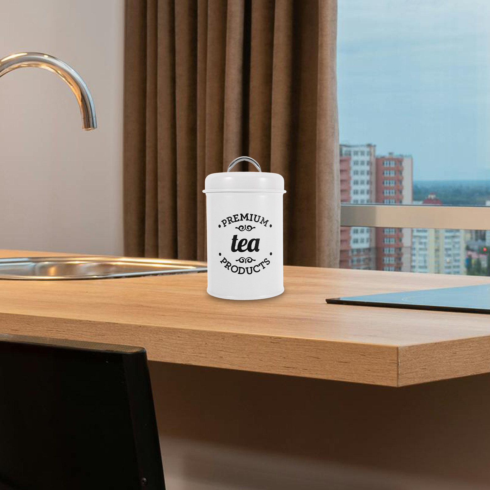 Coffee Tea Jars - Set Kaleng Logam Kedap Udara untuk