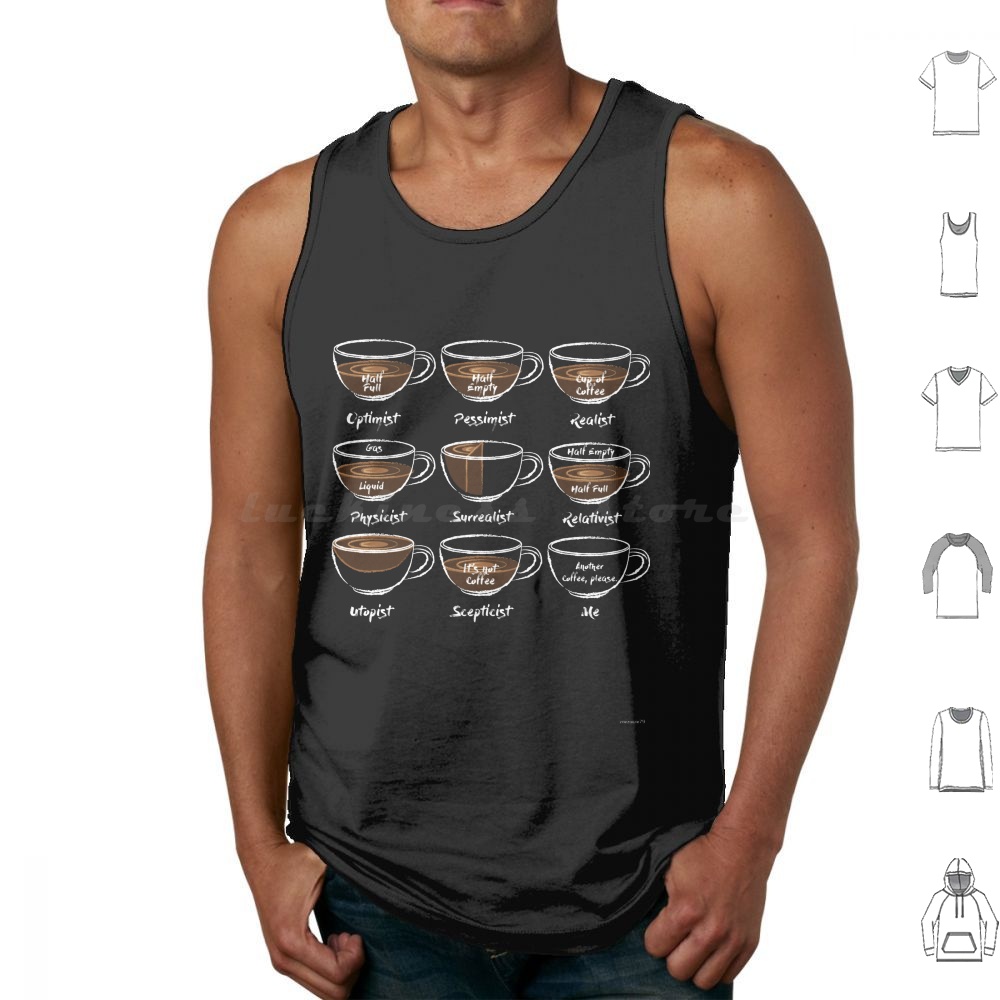 Coffee Tea Love - Tank Top Kopi Lainnya Rompi Tanpa