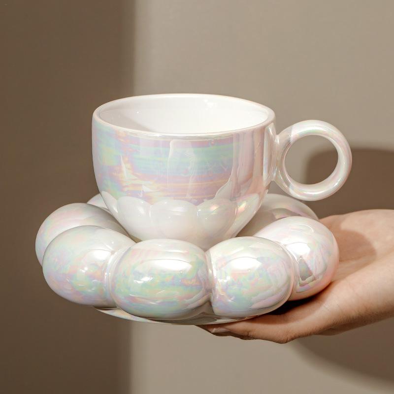 Espresso Cup Saucer - Cangkir kopi Cappuccino keramik dan Set
