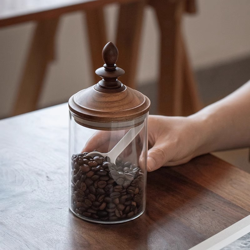 Coffee Tea Bean Leaf - Toples Penyimpanan Biji Kopi Penggunaan Rumah