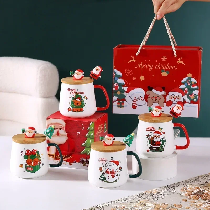 Coffee Tea Festival - Set Cangkir Keramik Tema Natal Meriah