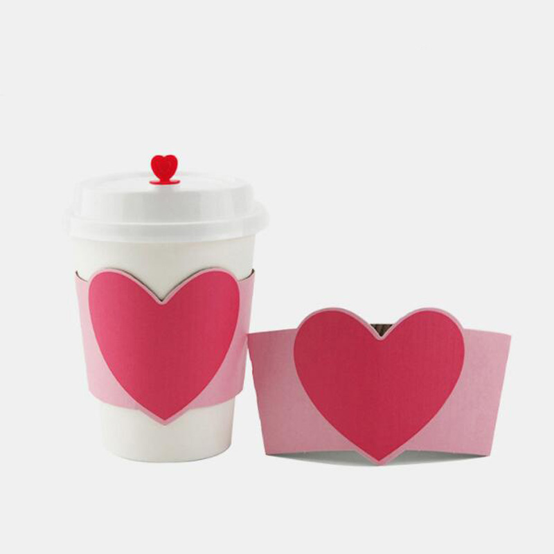 Coffee Tea Paper Cups - 100Pcs Disposable Cup Lengan untuk 12/16Oz