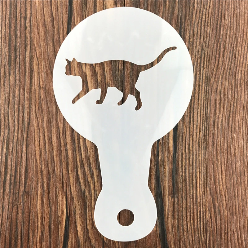 Coffee Stencil Art - 5 Buah DIY Stensil Seni Latte