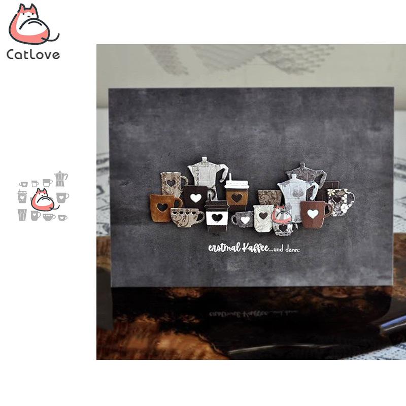 Coffee Stencil Art - Catlove Cangkir Kopi Metal Cutting Dies