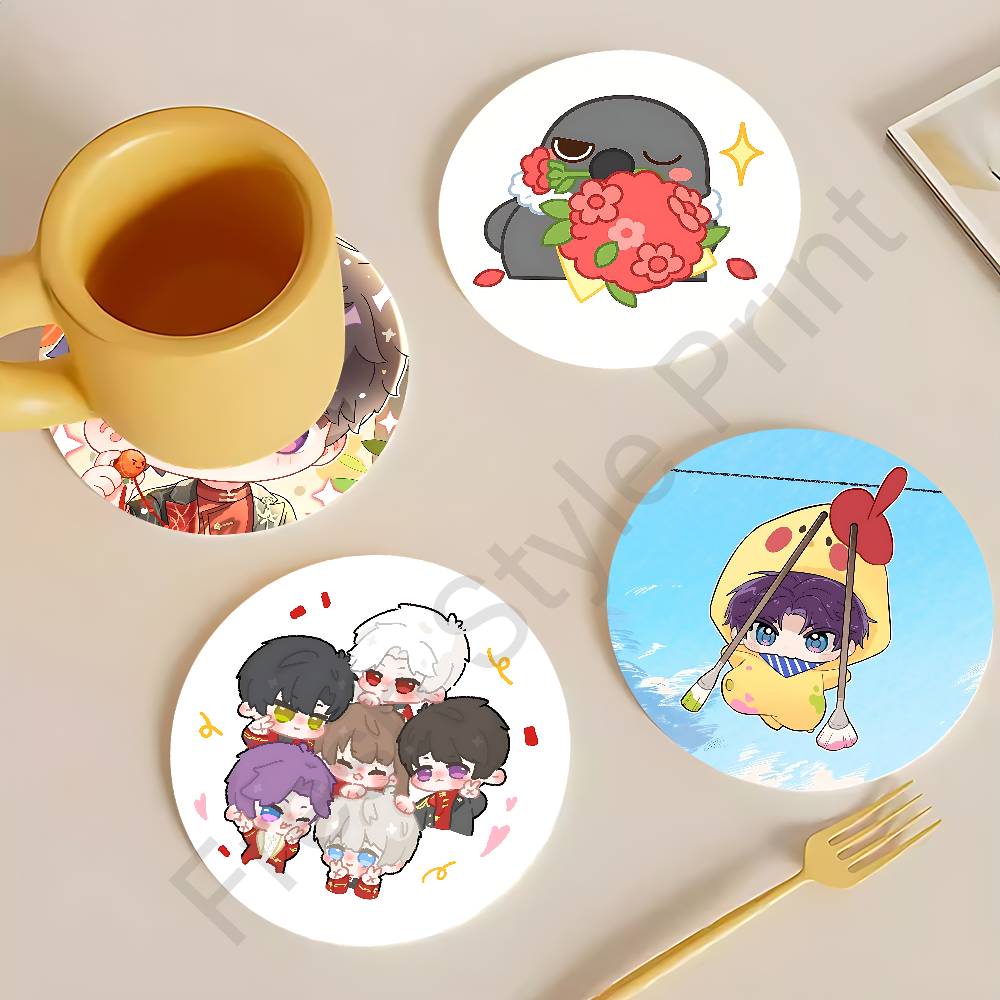 Coffee Tea Love - Chibi L-Love dan D-Deepspace Tatakan Gelas