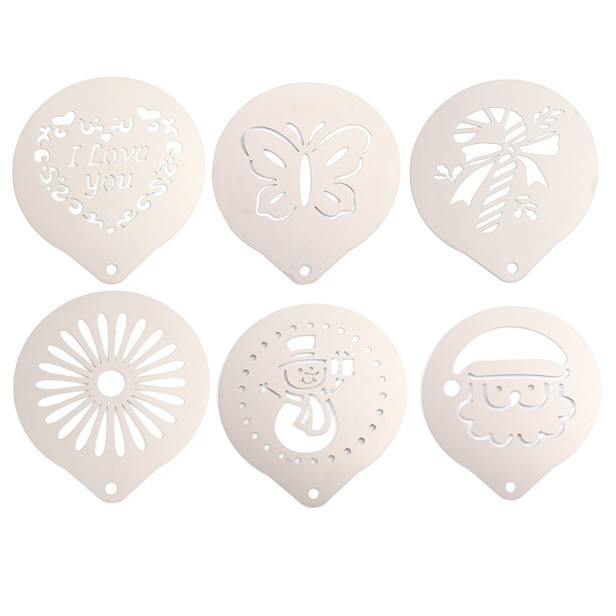 Coffee Stencil Art - 1Set Stensil Kopi Baja Tahan Karat
