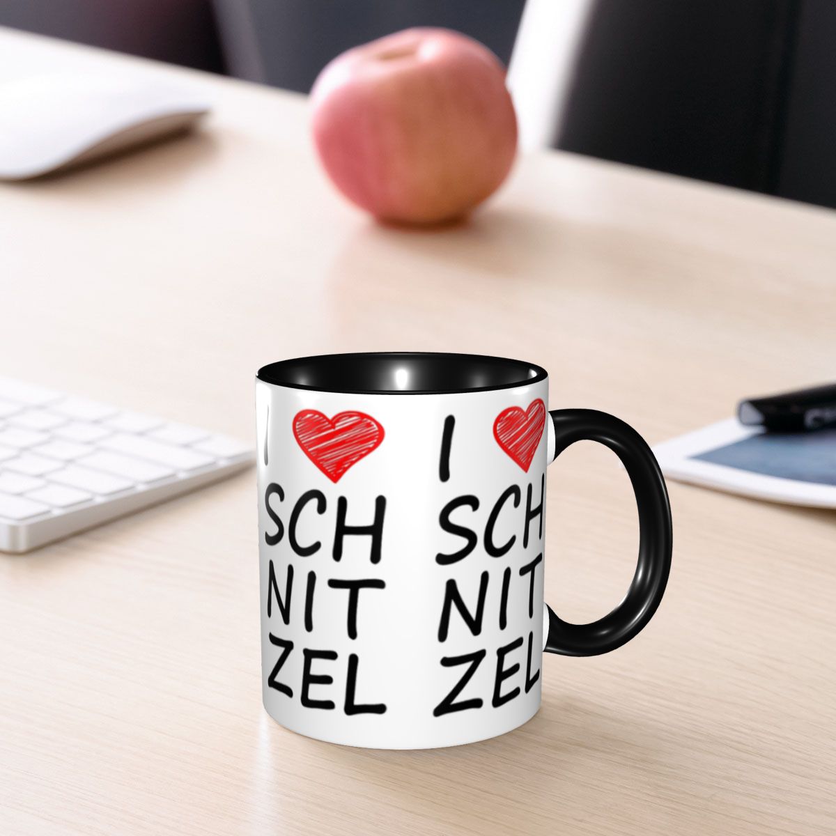 Coffee Tea Love - Cangkir Kopi Keramik Lucu I Love