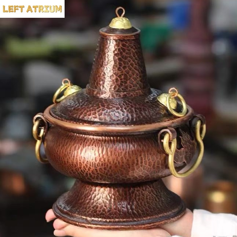 Coffee Tea And Leaf - Wadah Serbaguna Tembaga Murni Buatan Tangan,