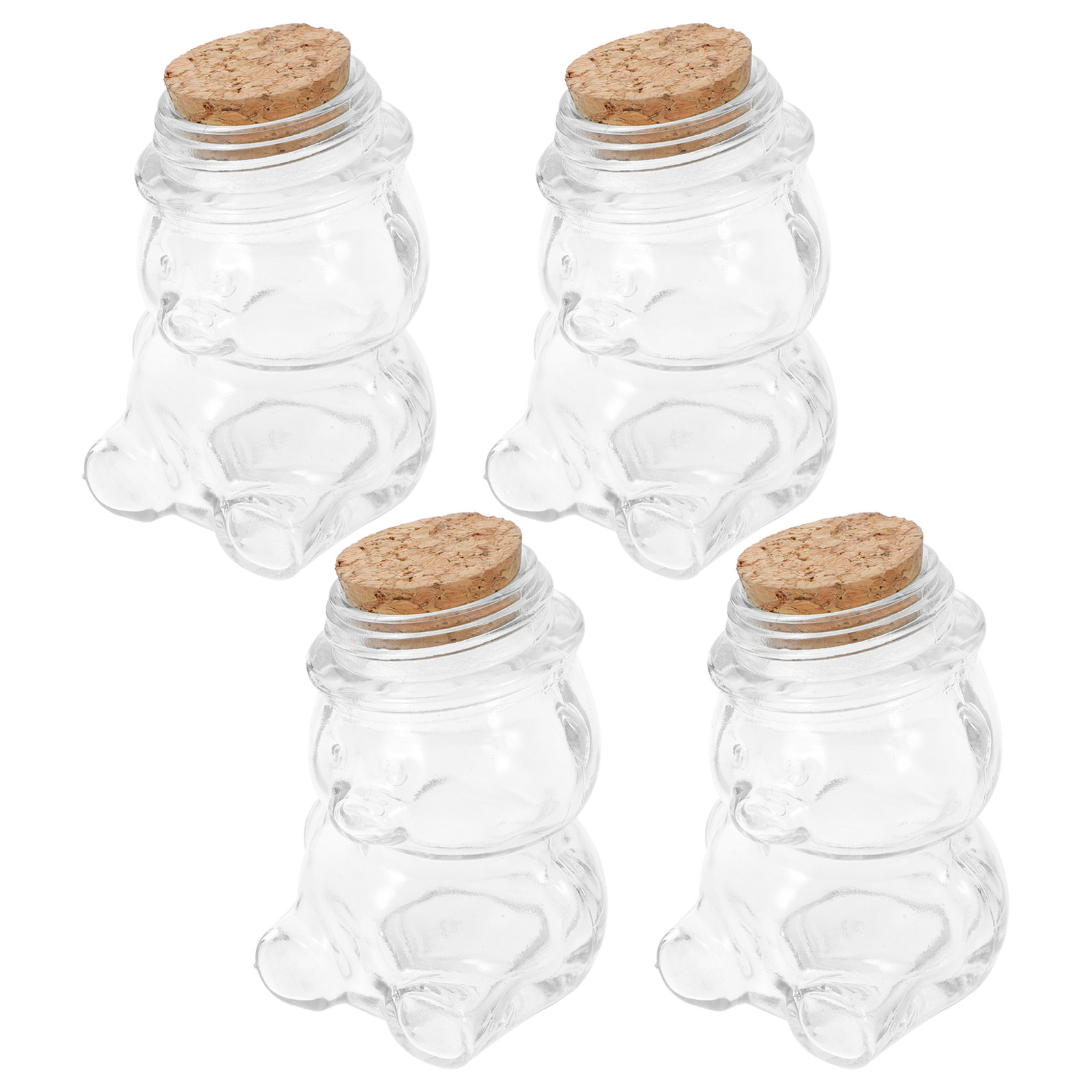 Coffee Tea Jars - 4 Buah Set Toples Permen Kaca