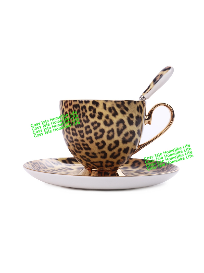 Coffee Tea Festival - Cangkir kopi macan tutul Tiongkok, peralatan