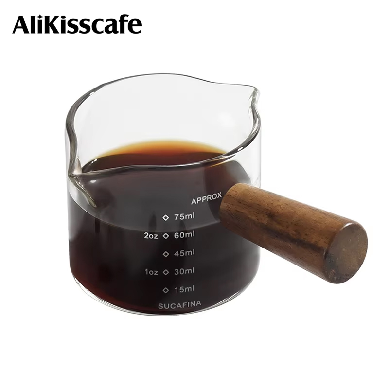 Barista Milk Jug - Espresso Cup kopi mengukur tembakan kaca