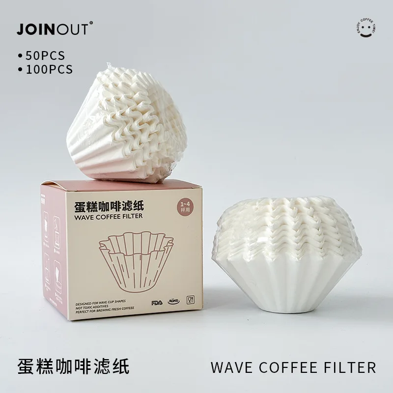 Coffee Tea Paper Cups - 50/100 Buah Filter Kopi Seduh Tangan,