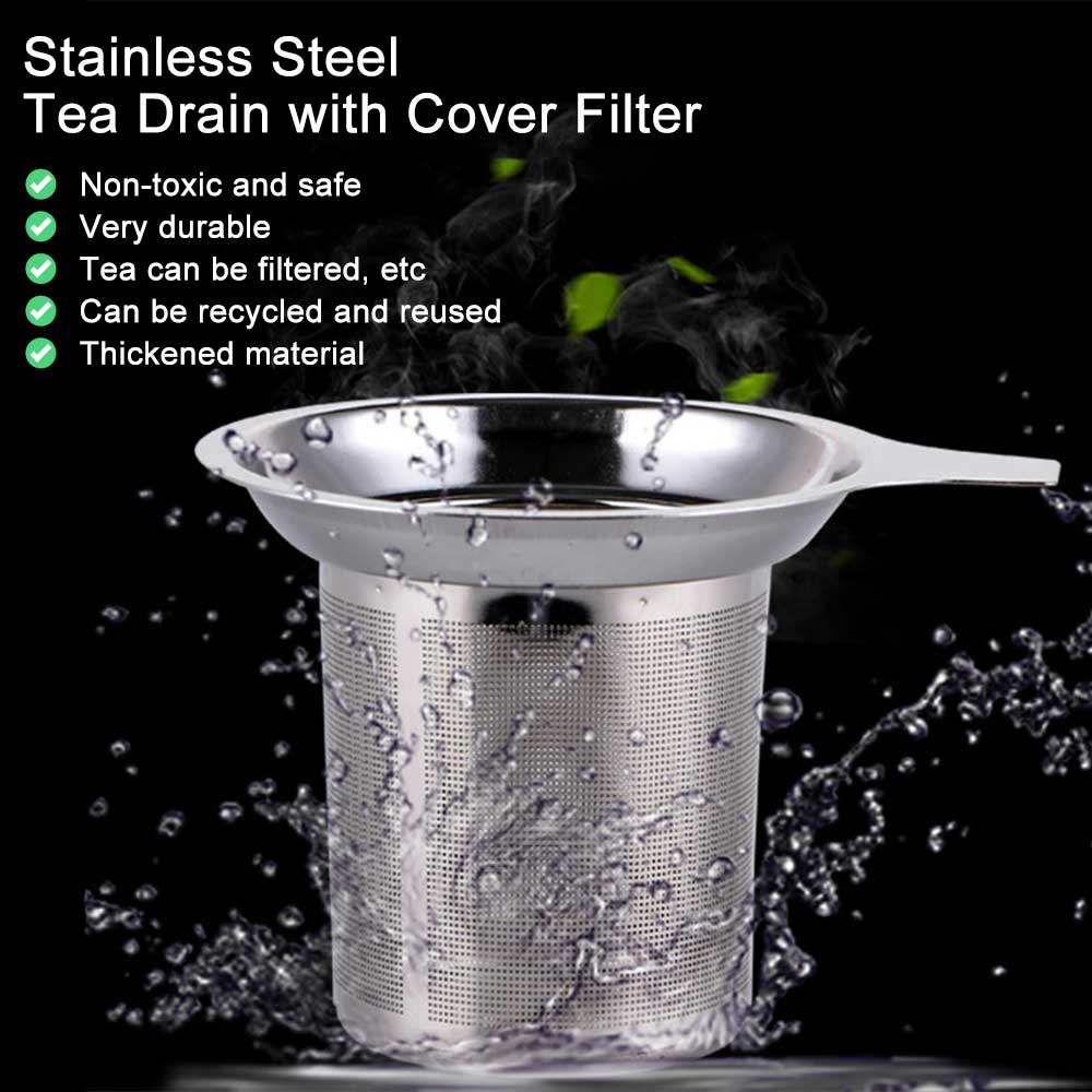 Coffee Tea And Leaf - Saringan teh Stainless Steel, pegangan tunggal