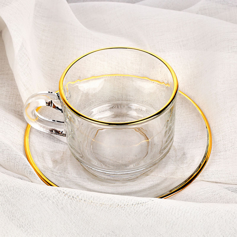 Cangkir kopi tepi emas, mug Pa - Espresso Cup Saucer ulasan dan harga