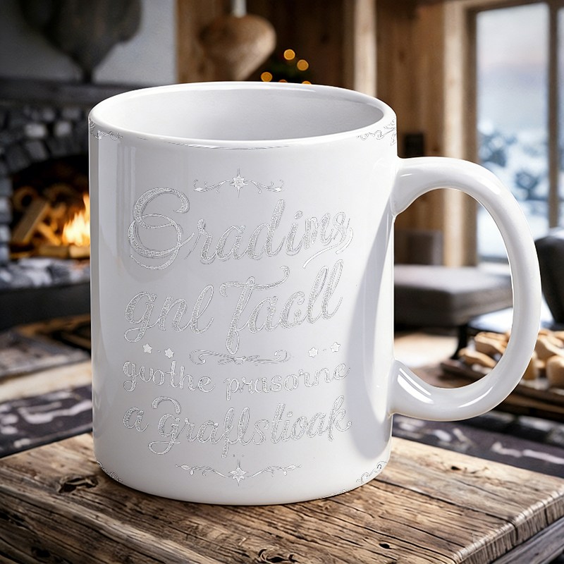 Mug keramik dengan font dekora - Coffee Tea Font ulasan dan harga