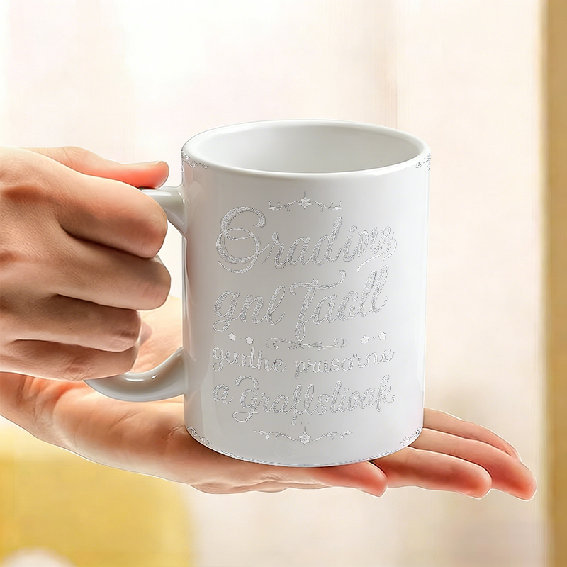 Mug keramik dengan font dekora - Coffee Tea Font ulasan dan harga