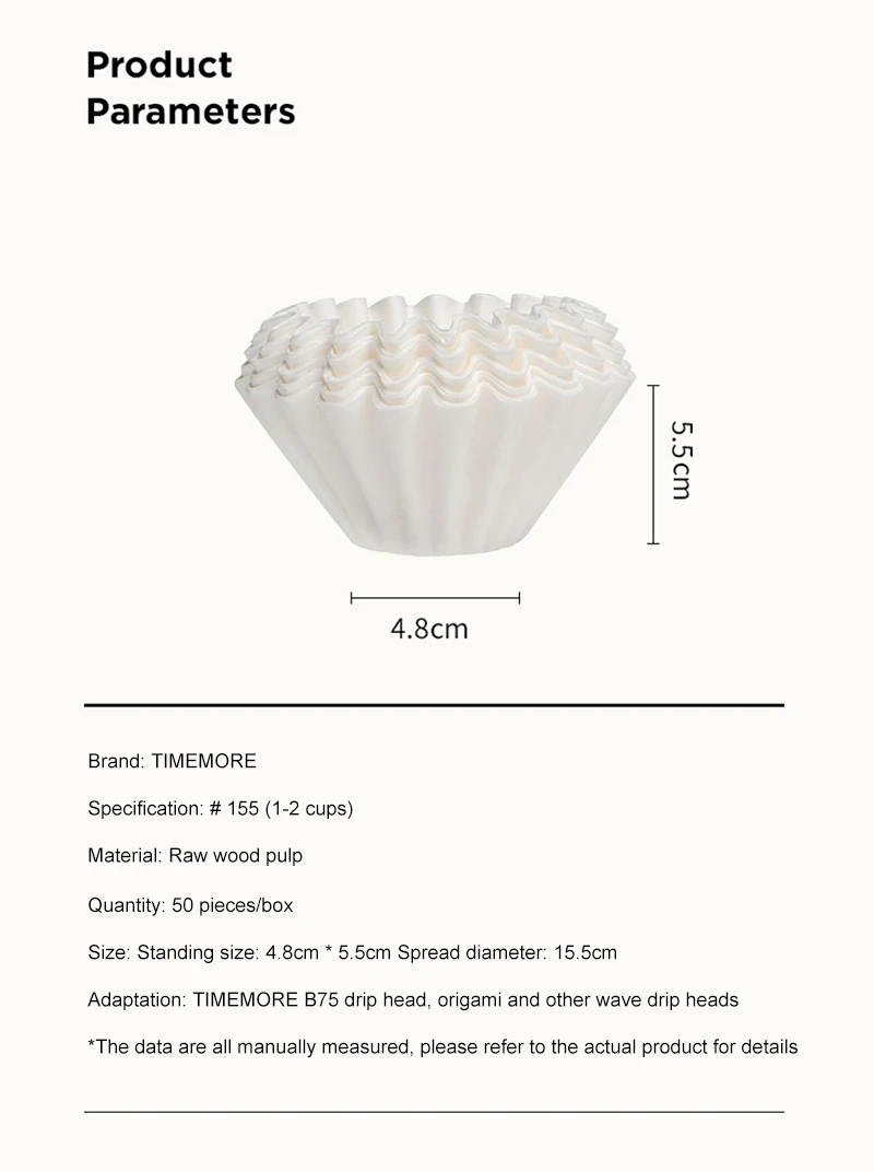 TIMEMORE 1-2 Cangkir Keranjang - Coffee Tea Paper Cups ulasan dan harga