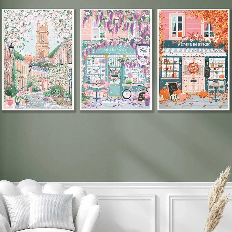 Poster Perjalanan Paris London - Coffee Tea Home ulasan dan harga