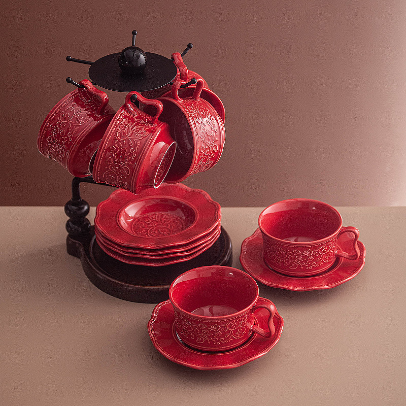 Set cangkir dan tatakan kopi r - Coffee Tea Festival ulasan dan harga