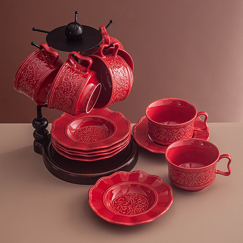 Set cangkir dan tatakan kopi r - Coffee Tea Festival ulasan dan harga