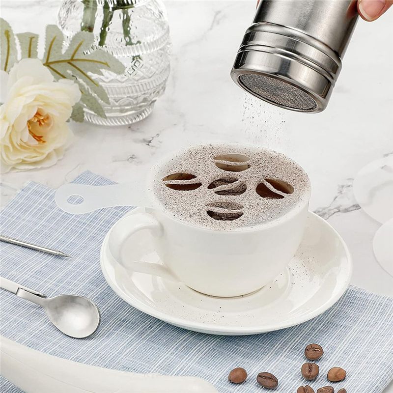 22PCS Stensil Dekorasi Kopi ya - Coffee Stencil Art ulasan dan harga