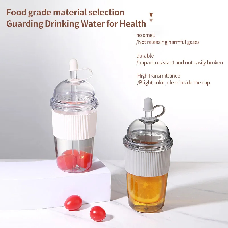 1 Buah 430Ml Cangkir Jerami Li - Coffee Tea Jars ulasan dan harga