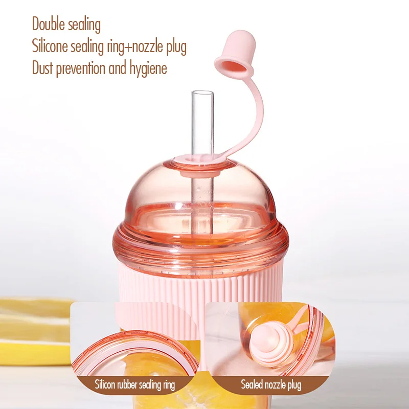 1 Buah 430Ml Cangkir Jerami Li - Coffee Tea Jars ulasan dan harga
