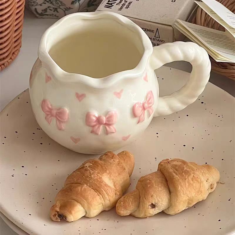 Mug Relief Ceri Busur Halus An - Coffee Tea Festival ulasan dan harga