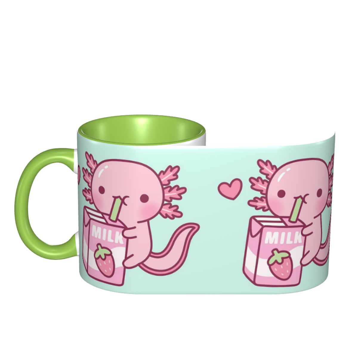 Mug Keramik Doodle Axolotl Luc - Coffee Tea Love ulasan dan harga