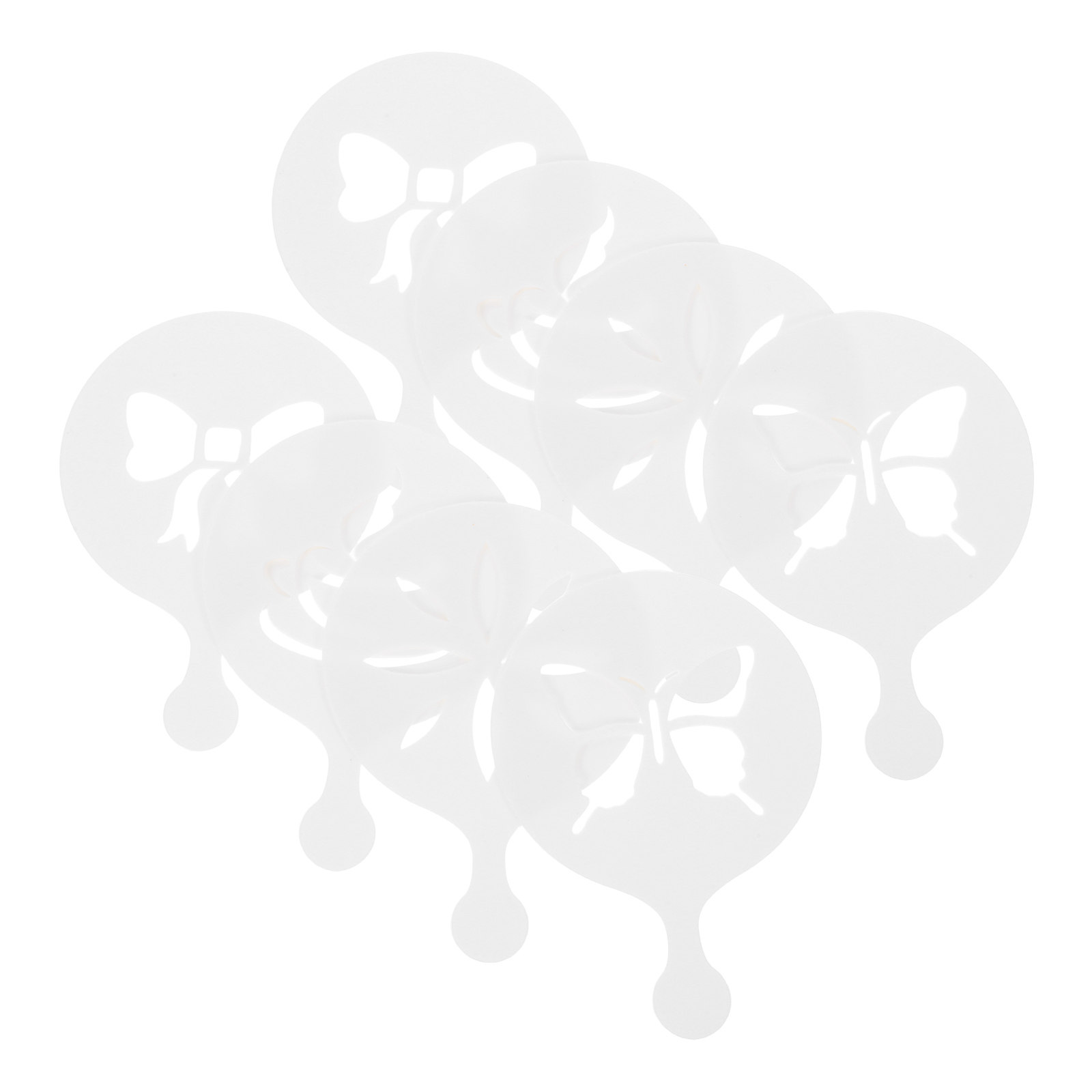 8Pcs Stensil Seni Latte Kopi,  - Coffee Stencil Art ulasan dan harga