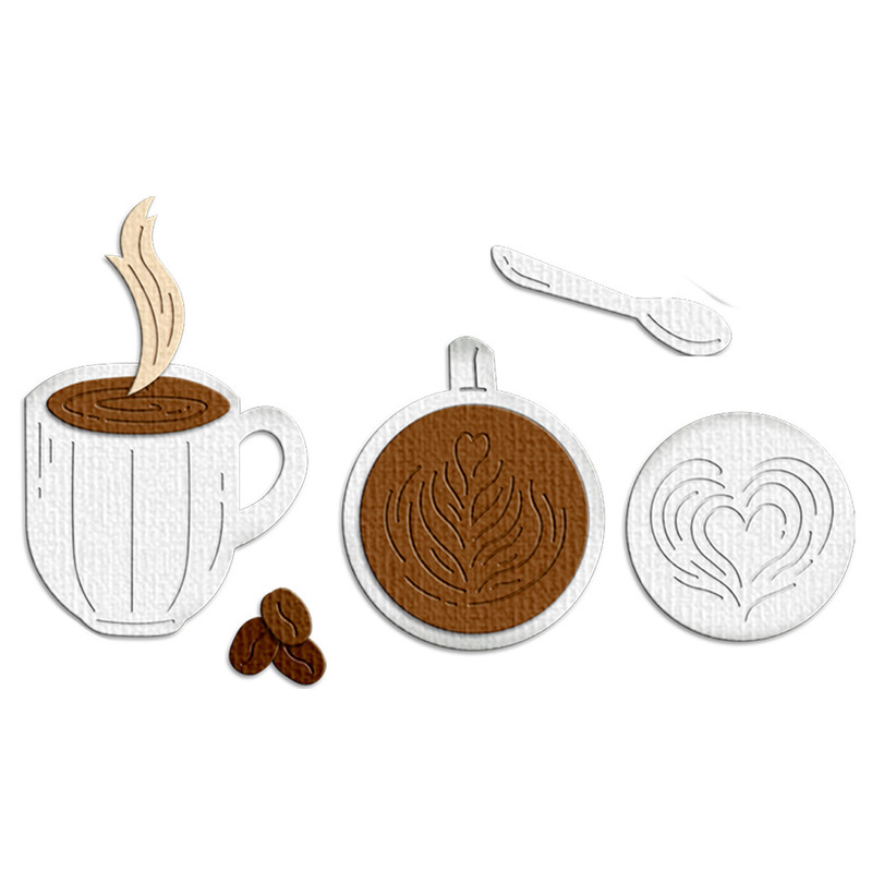 Cetakan Logam Sendok Biji Kopi - Coffee Stencil Art ulasan dan harga