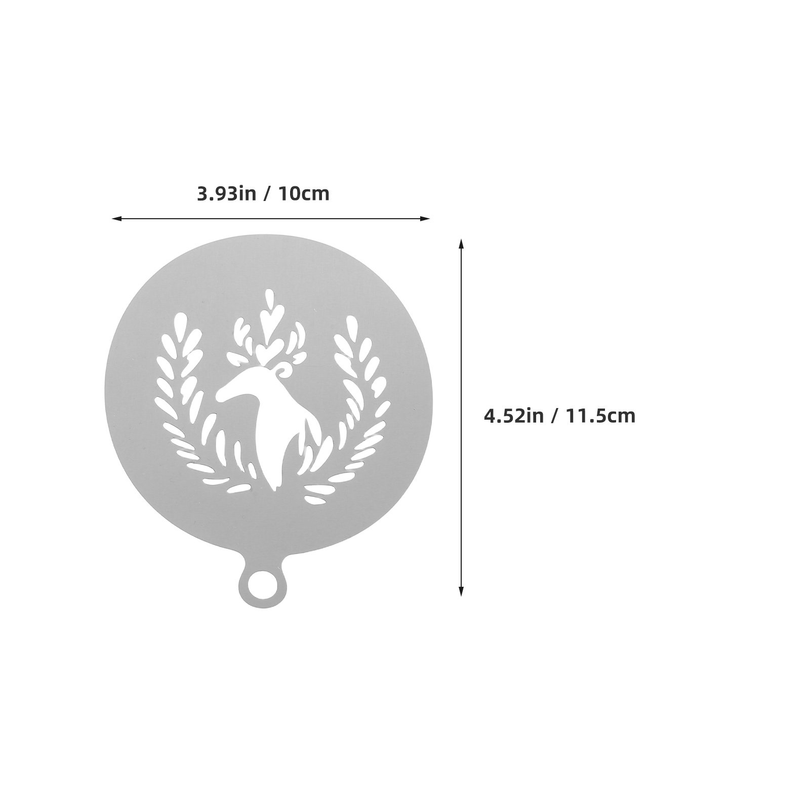 4 Buah Stensil Kopi Baja Tahan - Coffee Stencil Art ulasan dan harga