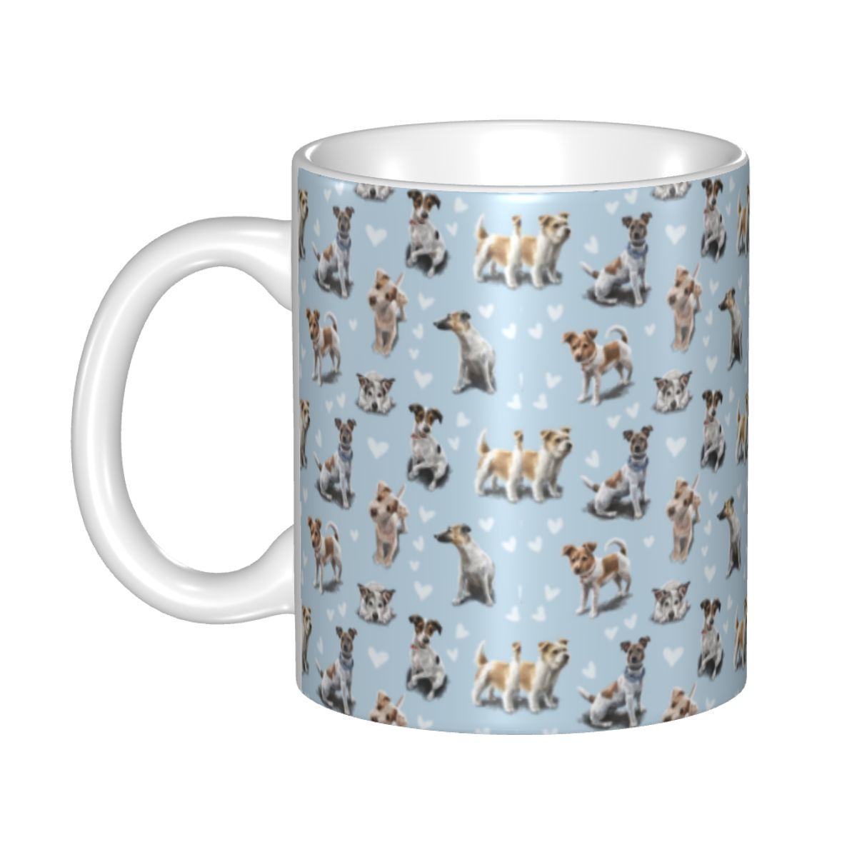 Mug Keramik Anjing Jack Russel - Coffee Tea Love ulasan dan harga