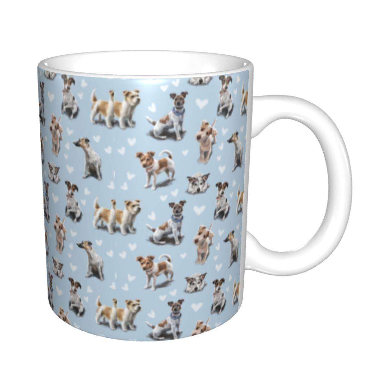 Mug Keramik Anjing Jack Russel - Coffee Tea Love ulasan dan harga