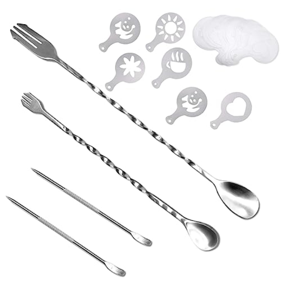36 Pcs Set Alat Seni Kopi, 32  - Coffee Stencil Art ulasan dan harga
