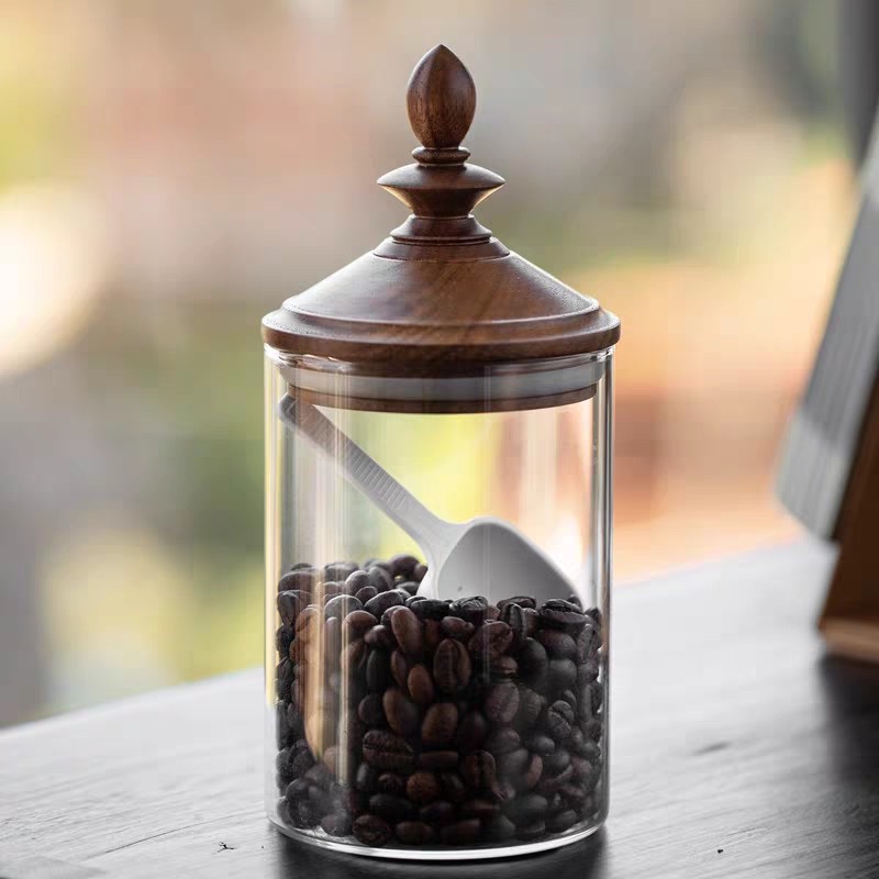Toples Penyimpanan Biji Kopi P - Coffee Tea Bean Leaf ulasan dan harga