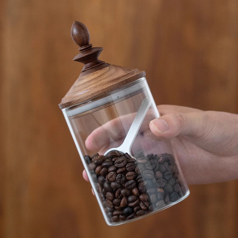 Toples Penyimpanan Biji Kopi P - Coffee Tea Bean Leaf ulasan dan harga