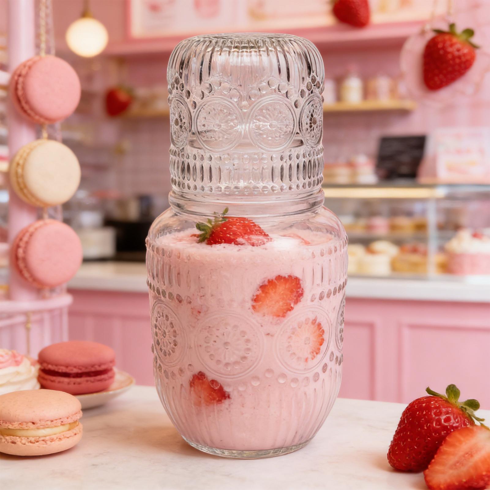 Set teko dan gelas minum 550ml - Coffee Tea Jars ulasan dan harga