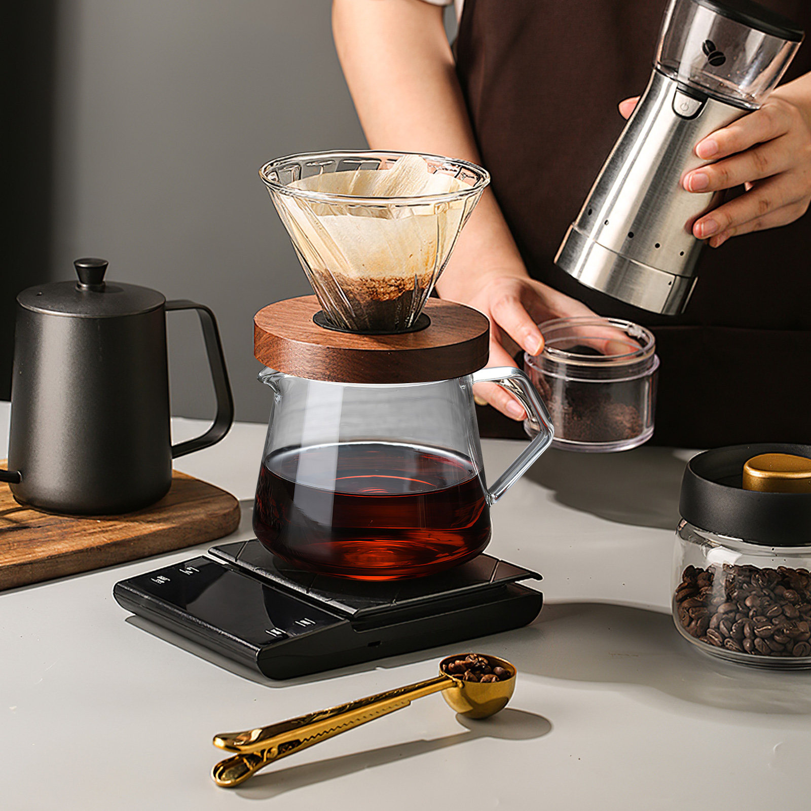 1 Buah Ketel Kaca 650Ml Berkua - Coffee Tea Home ulasan dan harga