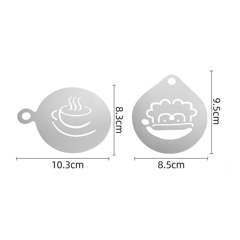 12 buah cetakan stensil Barist - Coffee Stencil Art ulasan dan harga