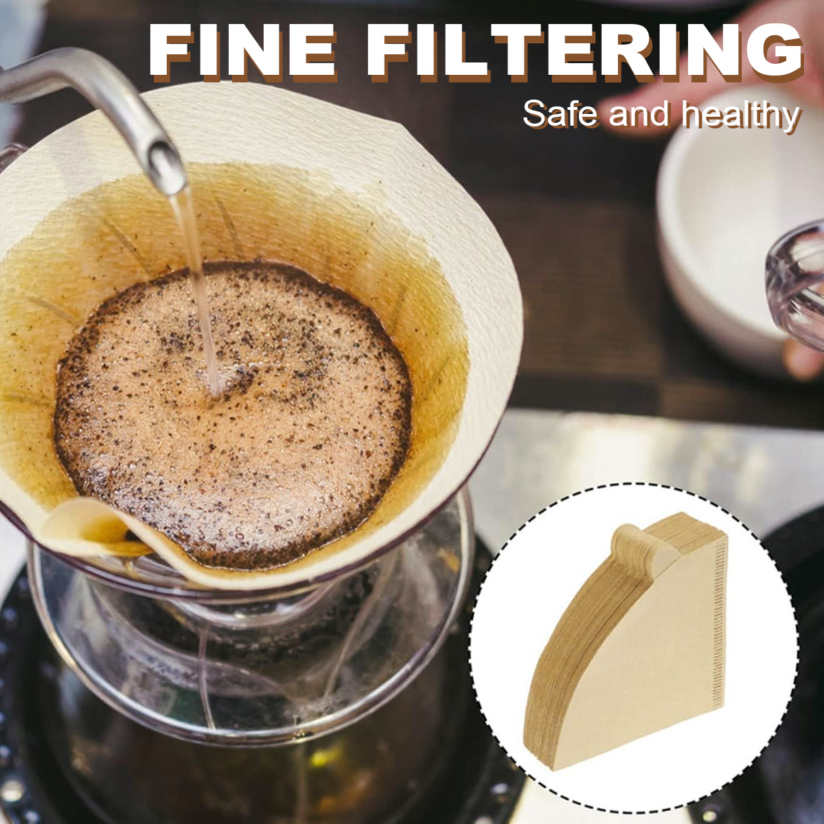 100/200 Filter Kopi Bentuk Ker - Coffee Tea Paper Cups ulasan dan harga