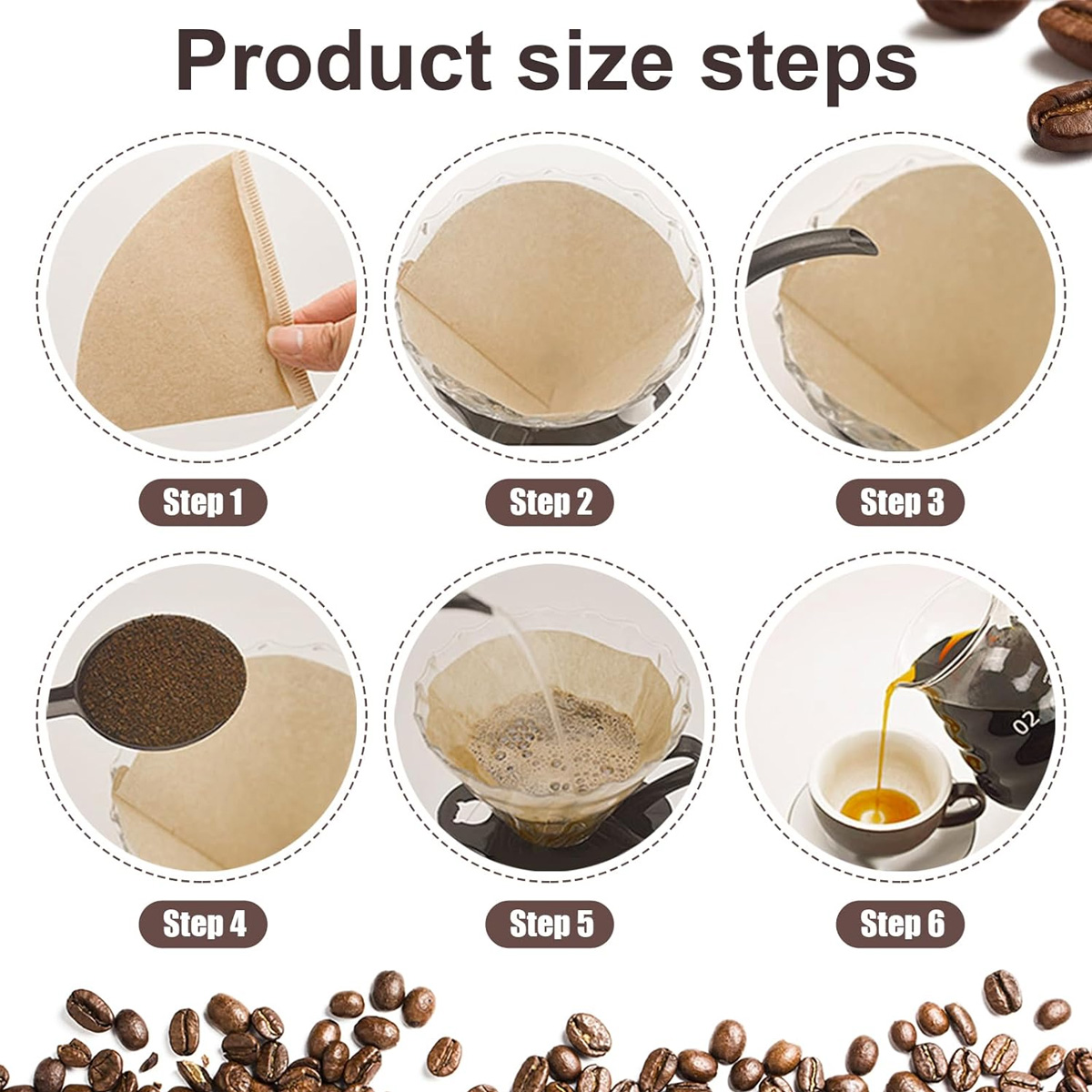100/200 Filter Kopi Bentuk Ker - Coffee Tea Paper Cups ulasan dan harga