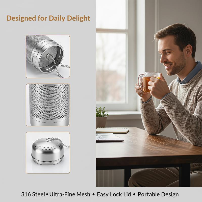 Saringan Teh Stainless Steel,  - Coffee Tea And Leaf ulasan dan harga