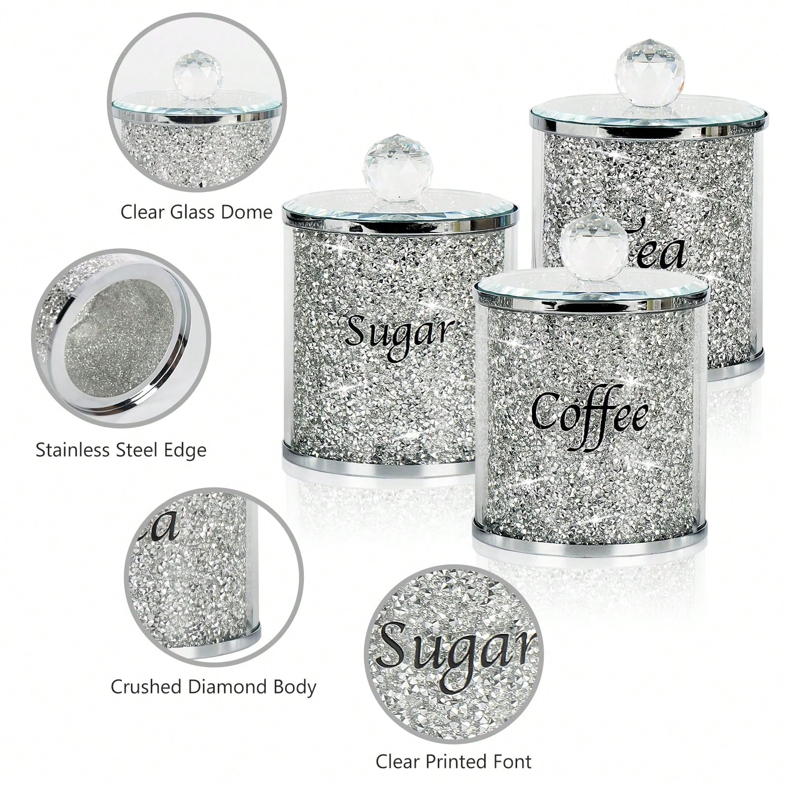 Set Wadah Kopi Gula Teh Berkil - Coffee Tea Jars ulasan dan harga