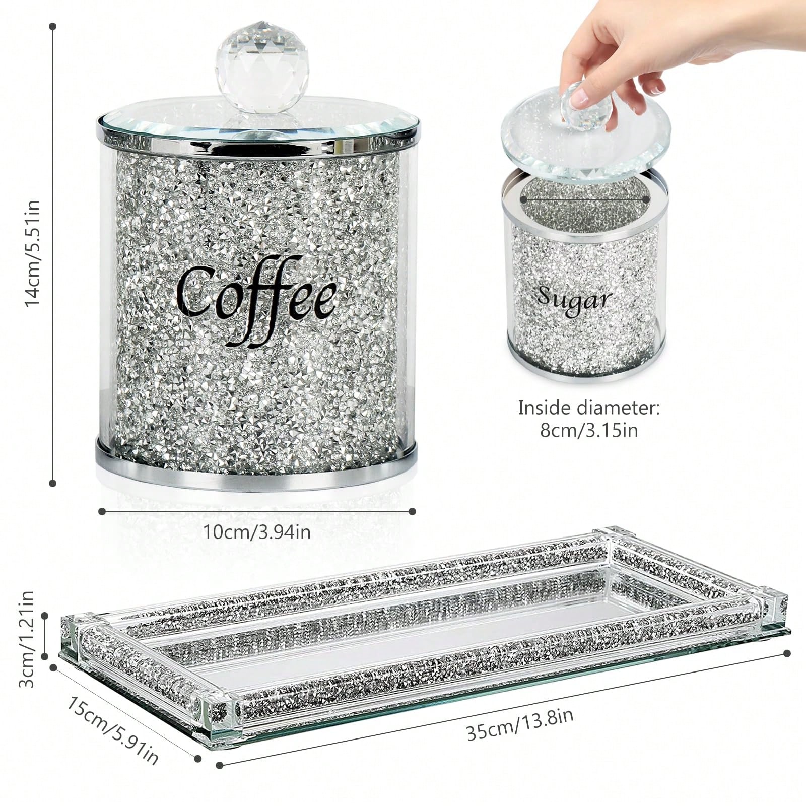 Set Wadah Kopi Gula Teh Berkil - Coffee Tea Jars ulasan dan harga