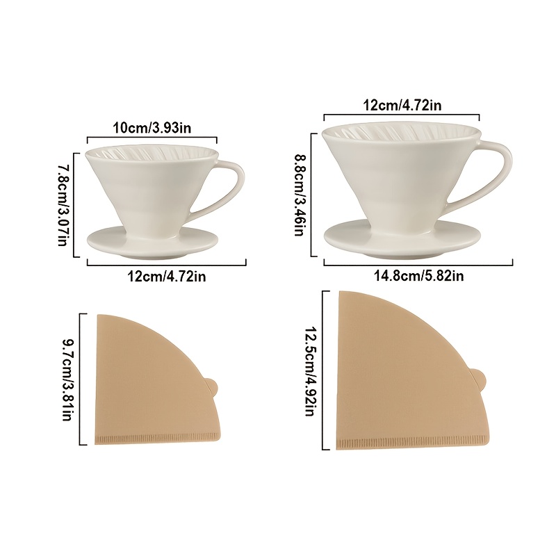 Tuangkan Pembuat Kopi, Dripper - Coffee Tea Paper Cups ulasan dan harga