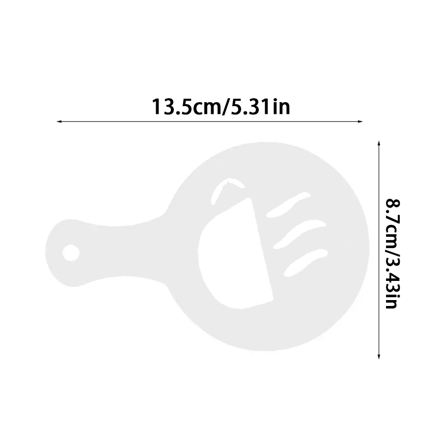 16 Buah Stensil Seni Kopi Latt - Coffee Stencil Art ulasan dan harga