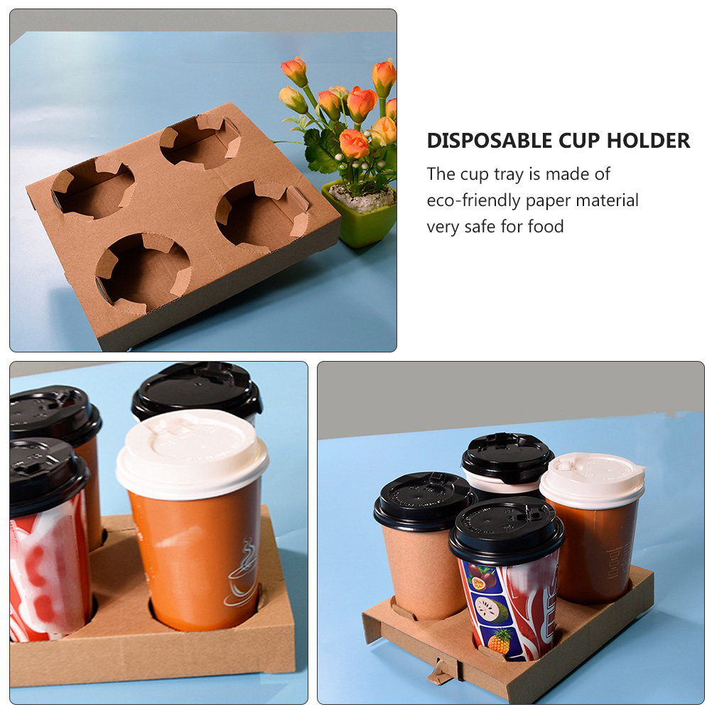 10 Buah Baki Pembawa Minuman K - Coffee Tea Paper Cups ulasan dan harga